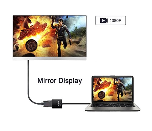 HDMI zu VGA, Mokin 1080P Active HDTV HDMI zu VGA männlich zu weiblich Adapter Konverter Kabel für HDMI PC/Laptop - 7