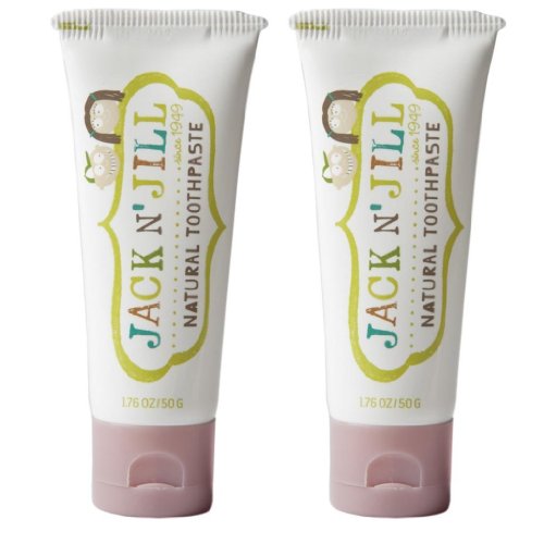 Jack N' Jill Natural Toothpaste, Raspberry, 1.76Oz (Pack Of 2)