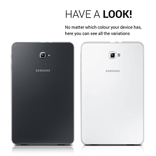kwmobile Hülle für Samsung Galaxy Tab A 10.1 (2016) T580N / T585N – Case Handy Schutzhülle TPU Silikon für Tablet – Backcover Cover klar Transparent - 6