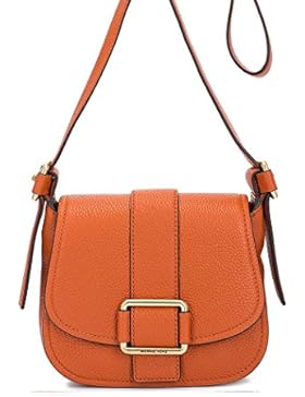MICHAEL Michael Kors Damen Maxine Leder Satteltasche Orange