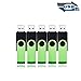 Produktbild HOFOUND 5 Stück Mini Metall Rotative USB Stick 4 GB Pack Für Handy,Tafeln und PC (5 Stück, Schwarz Grün)