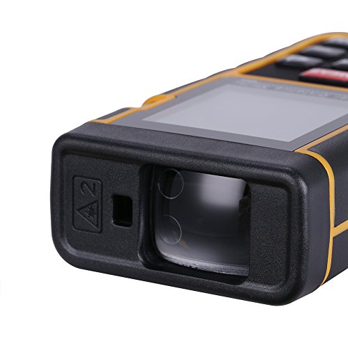 GHB 40m Professional Laser Entfernungsmesser Distanzmessgerät mit LCD Hintergrundbeleuchtung für Distanz Flächen Volumen Messbreich 0.05~40m/±2mm - 6