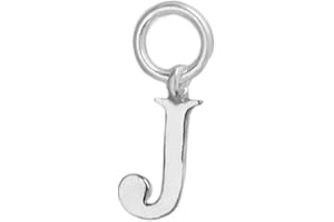 SUGARKITTEN LONDON Sterling Silver A-Z Letter Alphabet Initial DIY Charm Pendant 8 x 15mm