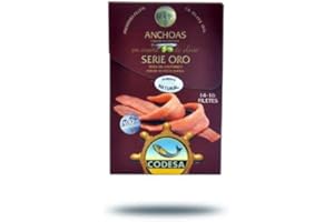 THE GREAT CANADIAN TEA Filetes De Anchoa En Aceite De Oliva Codesa Serie Oro 14/16 Piezas 120 G.