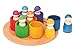 Seven Friends in seven bowls, Sorting and matching wooden toy.