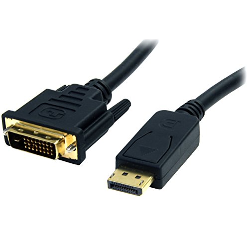 StarTech.com 1,8m DisplayPort auf DVI Kabel - Stecker/Stecker - DP zu DVI Adapter/ Koverter - 1920x1200 / 1080p - Schwarz