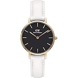 Daniel Wellington Damen-Armbanduhr Petite Bondi Analog Quarz One Size, schwarz, weiß