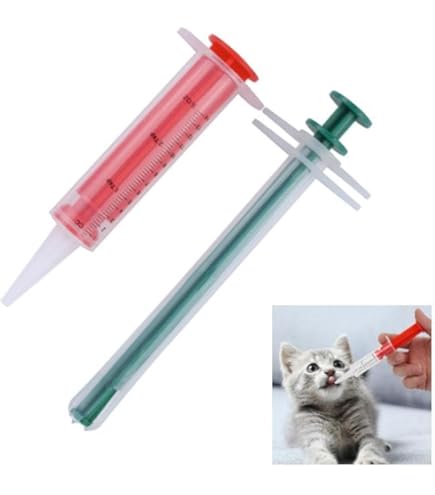 Sparapillole Per Gatti Ozmw - Riutilizzabile Con Punta In Silicone Morbida (Blu)