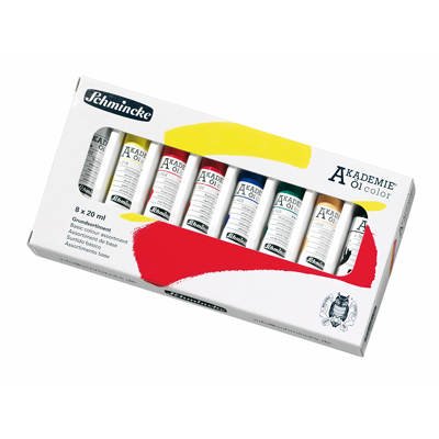 Schmincke Künstlerfarben Akademie Aceite de Color ölmal Surtido de 8 x 20ml [Juguete]