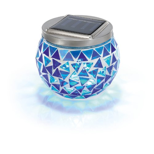 Preisvergleich Produktbild Esotec Solar Mosaikleuchte"Brilliant", blau 102320