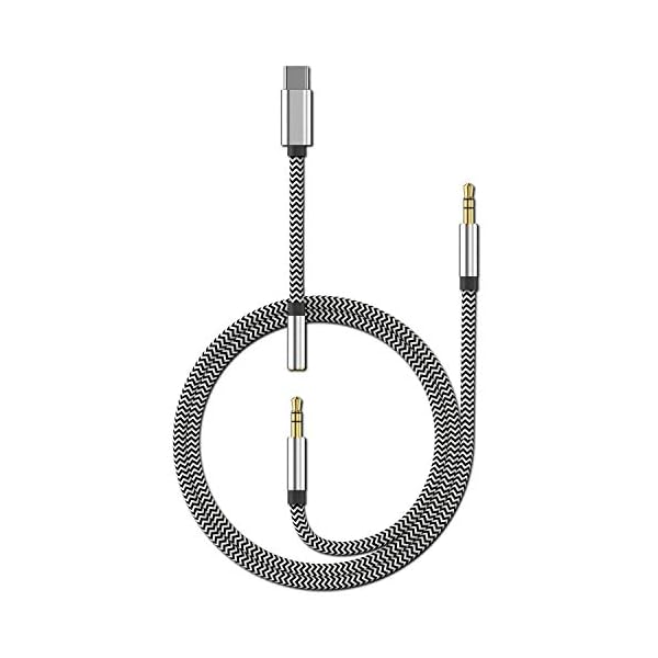 USB Typ C auf 3,5 mm Aux-Kabel, LcueGuk 3-in-1 USB C auf 3,5 mm Auto-Stereo-Kopfhörer-Konverter-Adapter, Kopfhörerkabel für Pixel 2XL / 3 / 3XL, Samsung, Xiaomi, Huawei P30 / Mate20, iPad Pro 2018