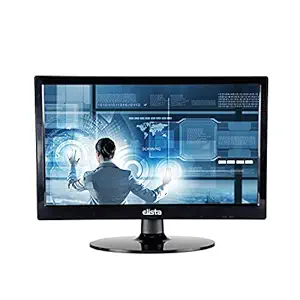 Elista 15.4 inch (39.1 cm) LED Monitor with VGA Port, Slim Bezel, Stand and Wall Mountable - ELS-V16HD LED, Black, Medium