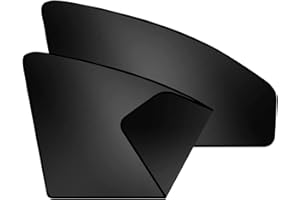 ZATOOTO Osłona przeciwsłoneczna do samochodu, poliester, czarna, ochrona przed promieniowaniem UV, dla dzieci, zwierząt domowych, dorosłych, ochrona przed słońcem, osobista ochrona prywatności, 2 sztuki