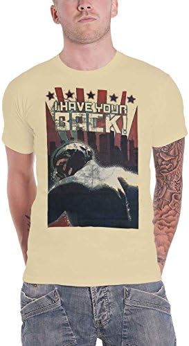 Batman T Shirt The Dark Knight I Have Your Back Official DC Comics Mens Beige XL