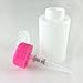 Liquid Pump Dispenser by KingOfHearts for Manicure Pedicure Makeup Nail Varnish Remover Empty Bottle (150ml (5oz), Pink)