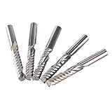 ❤ SHARP: el molino de extremo diseñado con una sola flauta con filo afilado ofrecería una superficie de corte suave y un desbastado.