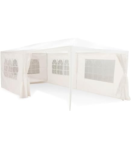 vidaXL Prieel met uittrekbaar dak 3x6 m aluminium taupe, partytent, prieeltje, tuinpaviljoen, feesttent, paviljoen, tuintent, tuin partytent