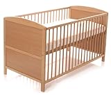 Osann Kinderbett Gitterbett Kaspar Buche, Matratzenmaß 140 x 70 cm, Rahmen aus massivem Buchenholz