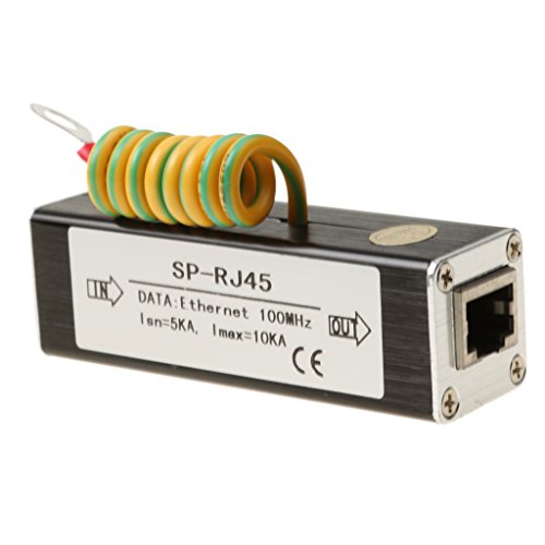 Gazechimp Netzwerk 100MHz Adapter RJ45 Ethernet LAN Signal Überspannungsschutz Ableiter Datenleitungen - 3