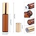 niceEshop(TM) 5ml Amber Glass Roll-on Bottles With Stainless Steel Roller Ball for Essential Oil,Aromatherapy,Perfumes and Lip Balms,Set of 6
