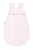 Odenwälder Jersey-Schlafsack prima klima springing dots rose quarz