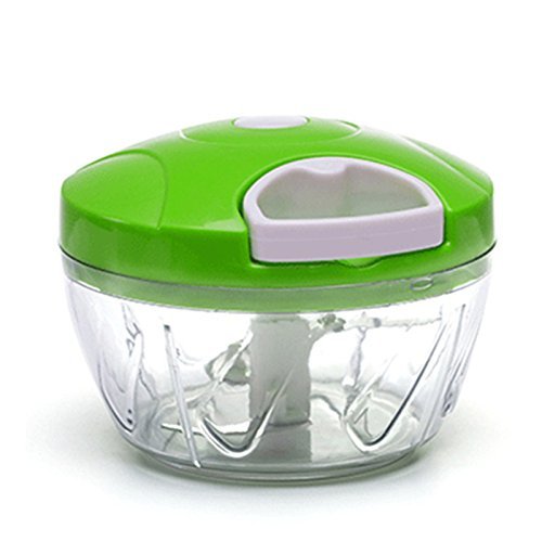 Anding Mini Manuelle Küchenmaschine Pull Hand Gemüse Chopper / Fleischwolf / Blender Chop Obst, Gemüse, Nüsse, Kräuter, Pesto, Coleslaw, Püree etc