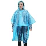 MIJOMA Lot de 4 ponchos pluie avec capuche - Poncho d
