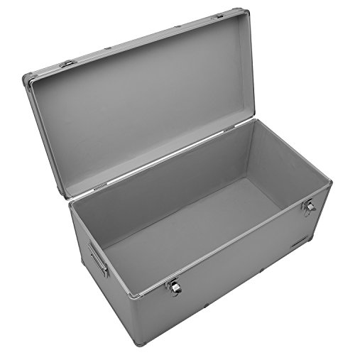 Aluminium-Rahmenkoffer Transport-Box, Koffer in Silber mit 82 Liter Volumen - 3