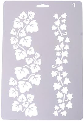 1Pcs Plastic Drawing Painting Stencil Templates for Kids Crafts,Scrapbooking and Card Drafting Templates (10.24inch x 7.09inch)