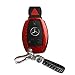 Produktbild FancyAuto Hülle Autoschlüssel Keyless Schlüssel Schutzhülle Schlüsselhülle Cover Auto für Mercedes Benz Plug-in Key with Leder Schlüsselkette(rot,schwarz)