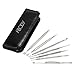 Abody 7Pcs Stainless Steel Facial Pimple Comedone Needle Acne Extractor Cleaner Blackhead & Blemish Kit with Black Bag