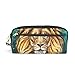 Produktbild coosun King Löwe Aslan tragbar PU Leder Bleistift Fall School Pen Staubbeutel Stationäre Tasche Fall Große Kapazität Make-up Kosmetiktasche