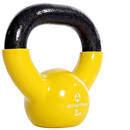 KettleBell »Kolossos« Kugelhantel 2kg bis 20 kg / Handgewicht 100% Eisen mit Vinyloberfläche / High Performance Studio-Qualität ideal Krafttraining, Gymnastik und Heimtraining! 2kg 3kg 4kg 5kg 6kg 8kg 10kg 12kg 15kg 20kg – Rundgewicht einsetzbar beim Functional-Training & CrossFit / innovative Gusstechnik für bessere Rutschfestigkeit am Griff. Dank der Vinyloberfläche gute Dämpfung bei absetzen der Gewichte - 2