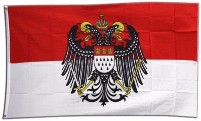 Flagge Deutschland Stadt Köln mit großem Wappen - 90 x 150 cm