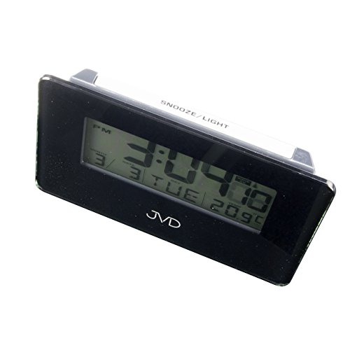 Funkwecker digital mit Glas in schwarz – wunderschönes Design - 3