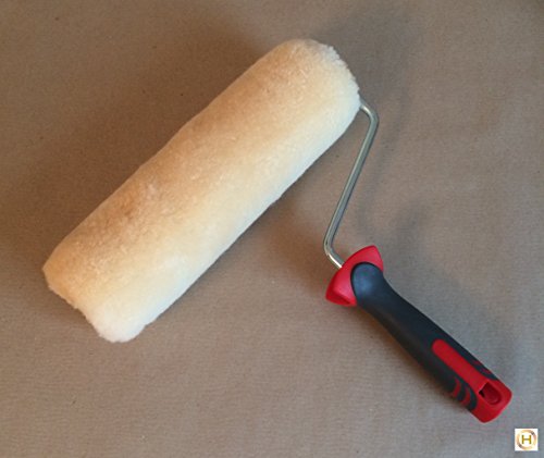 Profi Lammfellrolle Lammfellwalze Lammfell Roller Malerrolle 27 cm 2 K Griff