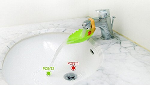 Edealing Hahn-Extender Für Hilft Kleinkind Kids Händewaschen Blatt-Art Sink - 4