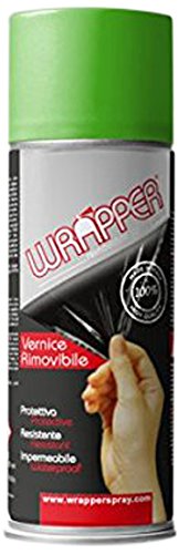 Quattroerre 16417 Wrapper Spray Vernici Rimovibili Tinta RAL, Verde Kawasaki