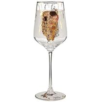 Goebel Klimt Weinglas 'Der Kuss' – 0,45 L, Mit Echtgold, Elegantes Geschenk