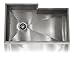 Produktbild Lenova SS-0Ri-S2 Zero Radius Stainless Steel Bump-Out Single Bowl Undermount Kitchen Sink, Large by Lenova