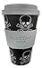 Produktbild Ecoffee Coffee to Go Becher PIRAT Totenkopf Skullduggery aus Bambus , umweltfreundlich 400 ml , St. Pauli , Reeperbahn , Kiez