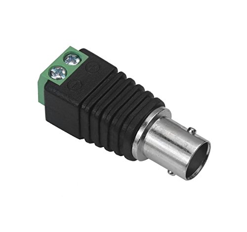 M130 Hohlstecker Cinch BNC Stecker Buchse Kupplung Adapter Schraubklemme LED Kamera (BNC Stecker) - 2