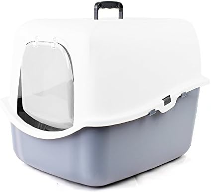 Portable Toilet Scoopfree Pet Litterbox Antibacterial Deodorizing Cat Toilet All Closed Cat Litter Basin MS-76980