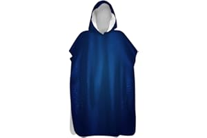 TREER-SHOP Serviette Poncho Adulte, Treer Séchage Rapide Poncho à Capuche Plage Poncho de Bain Surf Peignoir Piscine Robe de Bain pour Homme et Femme Serviette à Changement