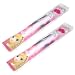 2x LED Hair Extensions Girls Gift Party Bag Clip Pony Tail Fiber Optic Light Up