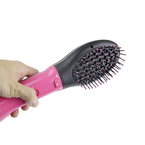 HuaTianMAO Multi-function Hair Dryer Curling Iron Negative Ion Hair Dryer Dry Hair Straight Hair Comb Electric Hair Straightener  Size   US PLUG 