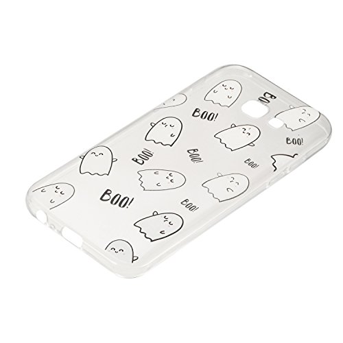 Galaxy A5 2017 Hülle,HandyHülle für Samsung Galaxy A5 2017,Leeook Kratzfeste Scratch-Resistant Hülle TPU Case Schutzhülle Silikon Crystal Kirstall Clear Case Durchsichtig Cartoon Ei Malerei Muster Transparent Weichem Silikon Schutzhülle Handy Gürtel Tasche Schutzhülle Hülle Case Cover Abdeckung Etui TPU Bumper Schale für Samsung Galaxy A5 2017 + 1 x Schwarz Eingabestift-Ei - 3