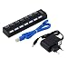Produktbild 7 Ports ABS USB 3.0 Hub Mit Ein/Aus-schalter AC Power Adapter Für PC Laptop 100-240 V 150mA 63 cm Kabel EU Stecker