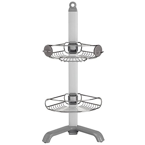 simplehuman Corner Shower Caddy - Stainless Steel and Anodised Aluminium