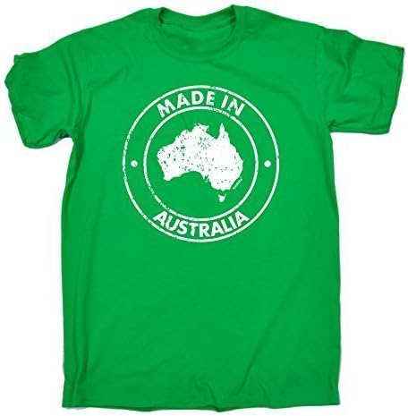 Fonfella Kids Boy's Girl's MADE IN AUSTRALIA DESIGN (M-Age-7-8 - KELLY GREEN) T SHIRT